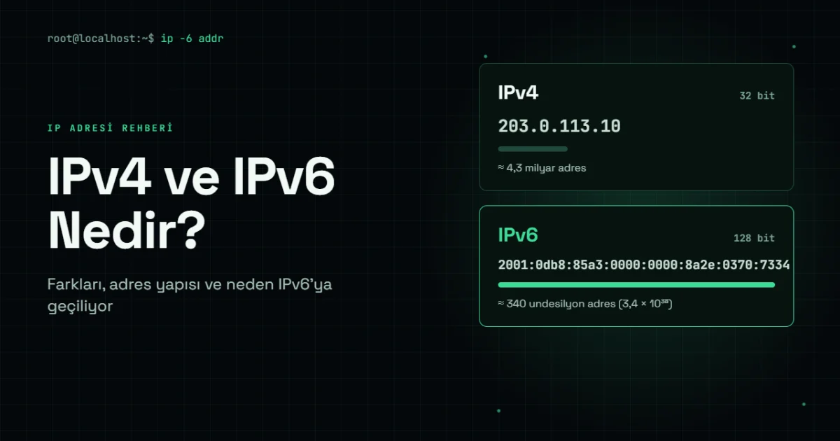 IPv4 ve IPv6 Nedir? Aralarındaki Farklar